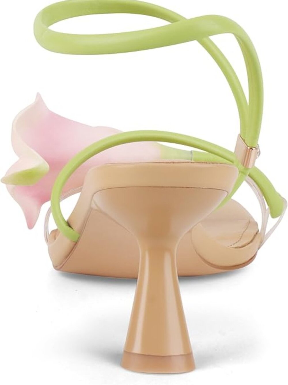 Flower Kitten Heel Sandals - Picture 8 of 9